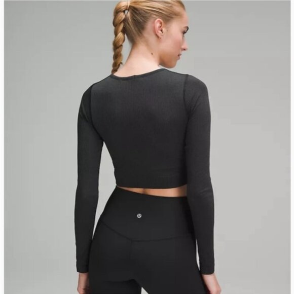 new condition Lululemon Wunder train long sleeve crop 10 - Picture 2 of 4